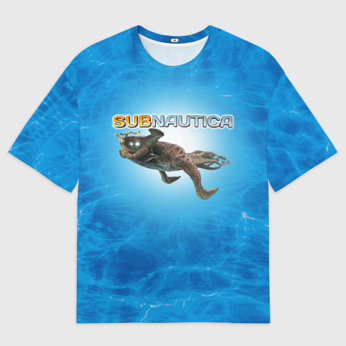 Мужская футболка оверсайз Subnautica приключение / 3D-принт – фото 1