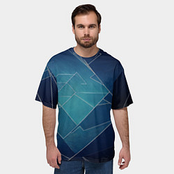 Футболка оверсайз мужская Геометрическая бесконечность, цвет: 3D-принт — фото 2