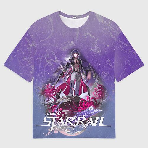 Мужская футболка оверсайз Блэйд из хонкай стар рейл / 3D-принт – фото 1