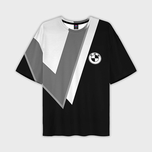 Мужская футболка оверсайз Бмв - классический черный / 3D-принт – фото 1