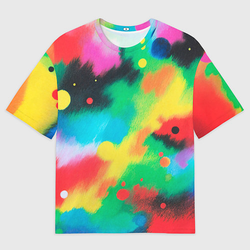 Мужская футболка оверсайз Абстракция Карандашом / 3D-принт – фото 1