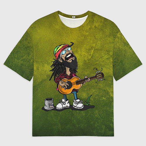 Мужская футболка оверсайз Растаман / 3D-принт – фото 1