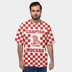Футболка оверсайз мужская FCSM - Спартак, цвет: 3D-принт — фото 2