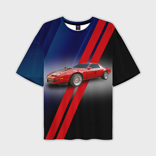 Мужская футболка оверсайз Американский маслкар Pontiac Firebird 3 поколение / 3D-принт – фото 1