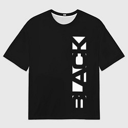 Футболка оверсайз мужская Black minimalistik, цвет: 3D-принт