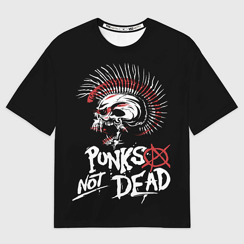 Мужская футболка оверсайз Punks not dead - анархия / 3D-принт – фото 1