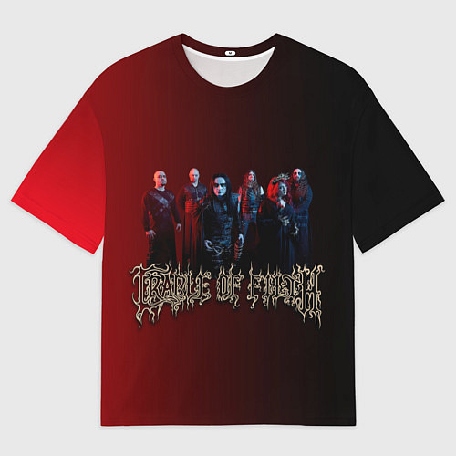 Мужская футболка оверсайз Cradle of Filth band / 3D-принт – фото 1