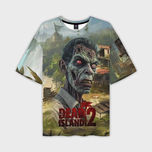 Мужская футболка оверсайз Zombie dead island 2 / 3D-принт – фото 1