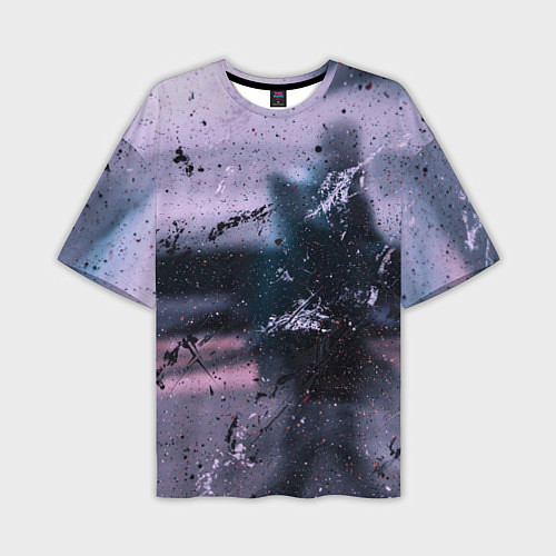 Мужская футболка оверсайз Пурпурный туман / 3D-принт – фото 1