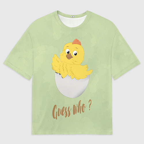Мужская футболка оверсайз Угадай кто / 3D-принт – фото 1