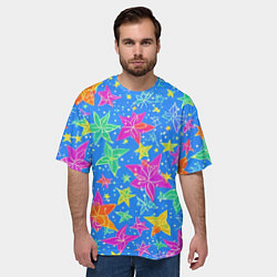 Футболка оверсайз мужская Морские мотивы, цвет: 3D-принт — фото 2
