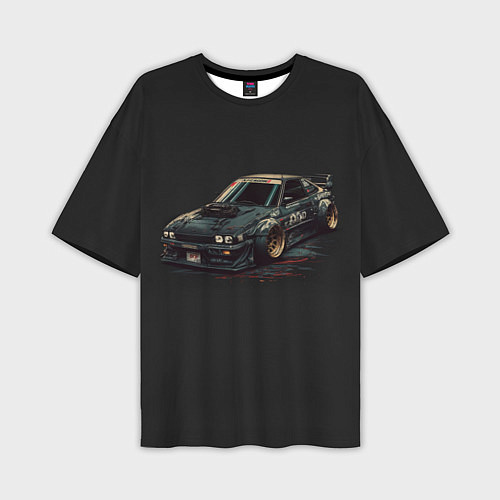 Мужская футболка оверсайз Nissan Skyline 2000 gtr / 3D-принт – фото 1