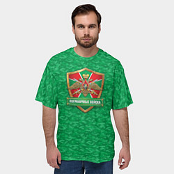 Футболка оверсайз мужская День Пограничника, цвет: 3D-принт — фото 2