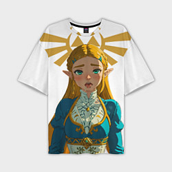 Мужская футболка оверсайз The legend of Zelda - ahegao