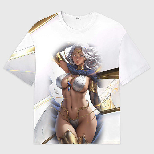 Мужская футболка оверсайз Девушка с пышными формами аниме / 3D-принт – фото 1
