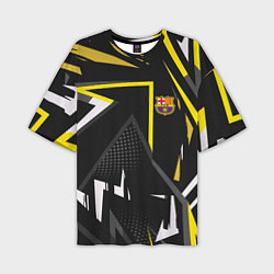 Мужская футболка оверсайз ФК Барселона эмблема
