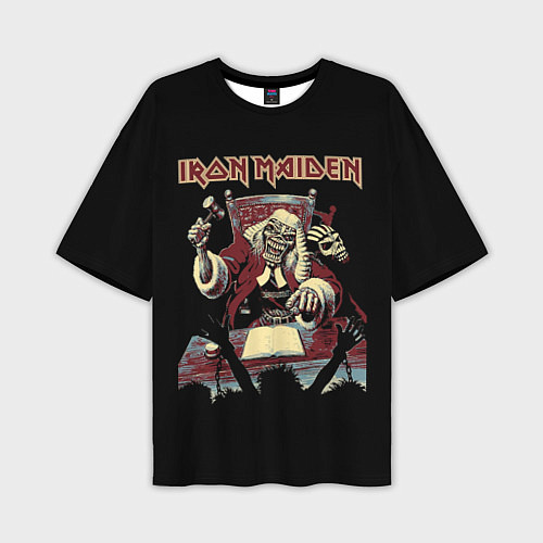 Мужская футболка оверсайз Iron Maiden - судья / 3D-принт – фото 1