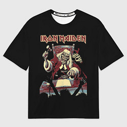 Футболка оверсайз мужская Iron Maiden - судья, цвет: 3D-принт