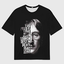 Мужская футболка оверсайз Джон Леннон легенда