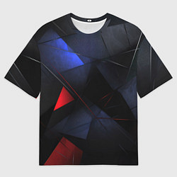 Мужская футболка оверсайз Black green blue red