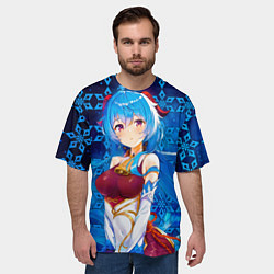 Футболка оверсайз мужская Геншин Импакт: Гань Юй Персонаж, цвет: 3D-принт — фото 2
