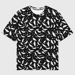 Футболка оверсайз мужская Белый листопад, цвет: 3D-принт