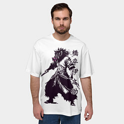 Футболка оверсайз мужская Inosuke in dark colors, цвет: 3D-принт — фото 2