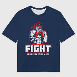Футболка оверсайз мужская Fight ММА, цвет: 3D-принт