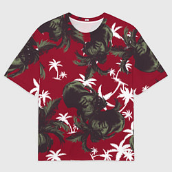 Мужская футболка оверсайз Пальмы и Давид Микеланджело