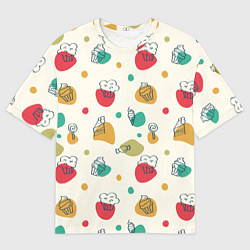 Футболка оверсайз мужская Сладкий повар, цвет: 3D-принт