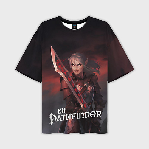 Мужская футболка оверсайз Pathfinder elf / 3D-принт – фото 1
