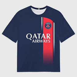 Мужская футболка оверсайз Неймар форма ПСЖ 2324 домашняя