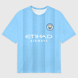Мужская футболка оверсайз Эрлинг Холанд Манчестер Сити форма 2324 домашняя
