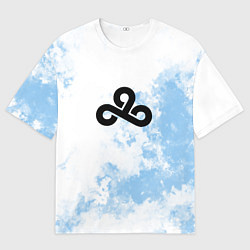 Мужская футболка оверсайз Cloud9 Облачный