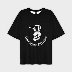 Мужская футболка оверсайз Guristas pirates black