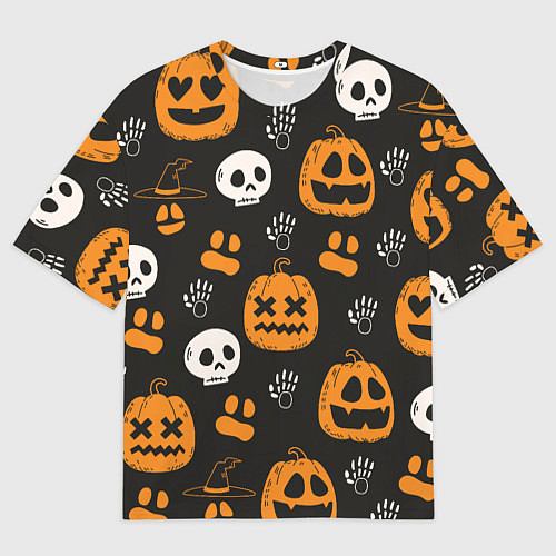 Мужская футболка оверсайз Holiday halloween / 3D-принт – фото 1