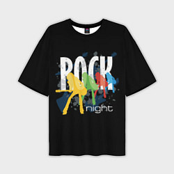 Мужская футболка оверсайз Rock Night