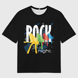 Мужская футболка оверсайз Rock Night