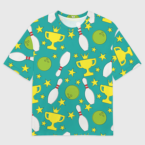 Мужская футболка оверсайз Bowling game / 3D-принт – фото 1