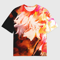 Мужская футболка оверсайз Адский Рай Габимару