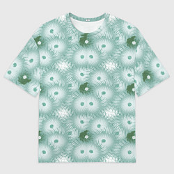 Мужская футболка оверсайз Астра - поле цветов