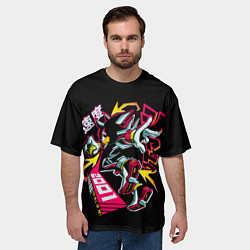 Футболка оверсайз мужская Шэдоу - Sonic, цвет: 3D-принт — фото 2