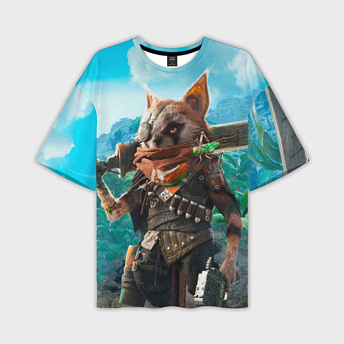 Мужская футболка оверсайз Biomutant / 3D-принт – фото 1