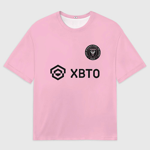 Мужская футболка оверсайз Месси форма Интер Майами / 3D-принт – фото 1