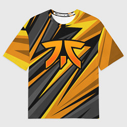 Футболка оверсайз мужская Fnatic - киберспорт желтый, цвет: 3D-принт