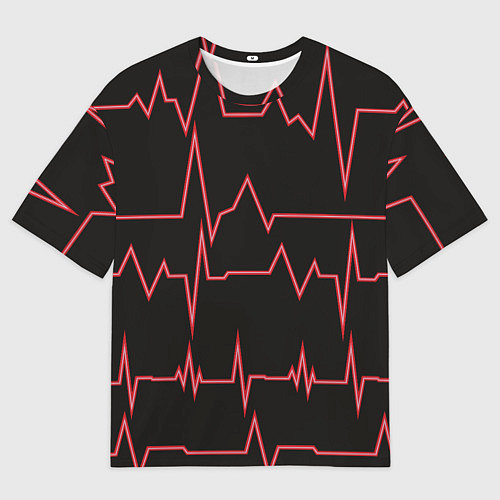 Мужская футболка оверсайз Мой пульс / 3D-принт – фото 1