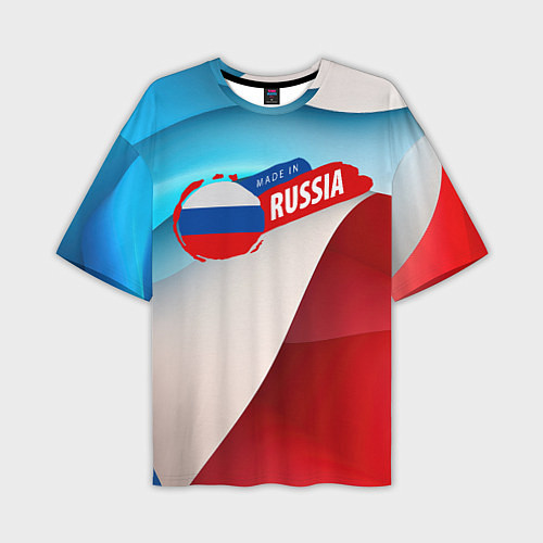 Мужская футболка оверсайз Russia abstract / 3D-принт – фото 1