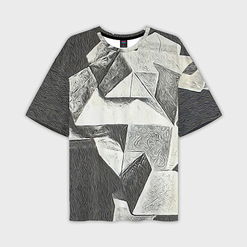 Мужская футболка оверсайз Драгоценный кристалл / 3D-принт – фото 1