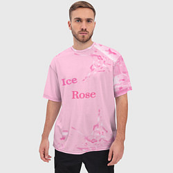 Футболка оверсайз мужская Ice Rose, цвет: 3D-принт — фото 2