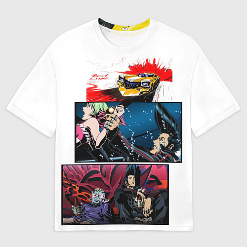 Мужская футболка оверсайз Аниме Red Line / 3D-принт – фото 1